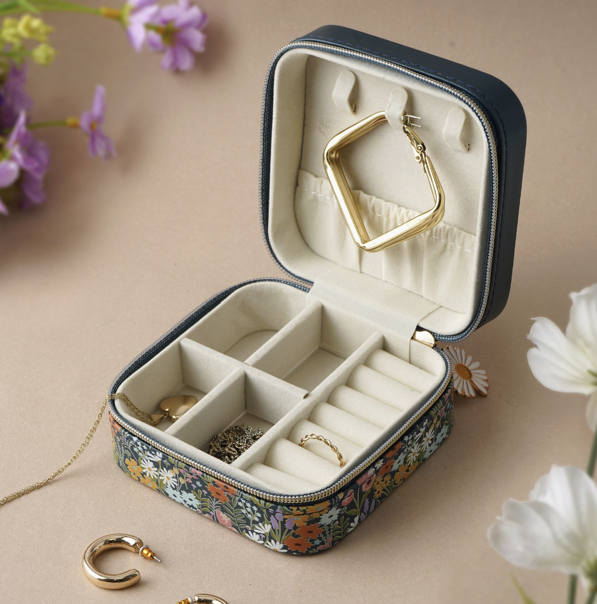The Flower Market Floral Jewellery Box
