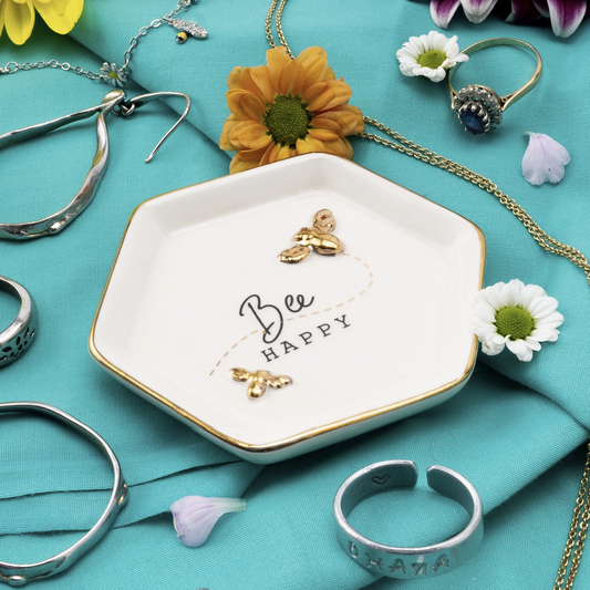 The Beekeeper 'bee Happy' Trinket Dish